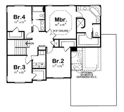 Floorplan 2 for House Plan #402-01437