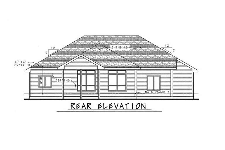 French Country House Plan #402-01439 Elevation Photo