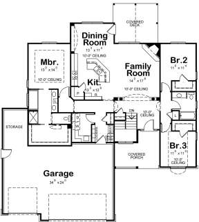Main Floor for House Plan #402-01439