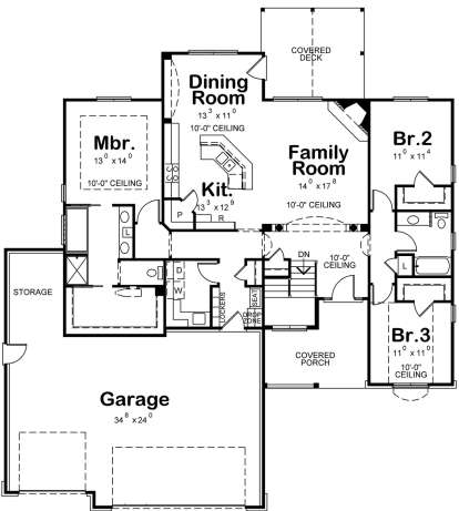 Main Floor for House Plan #402-01439