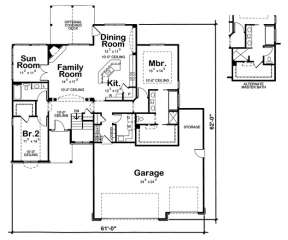 Floorplan 1 for House Plan #402-01442