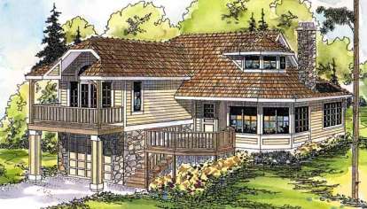 Northwest House Plan #035-00141 Elevation Photo