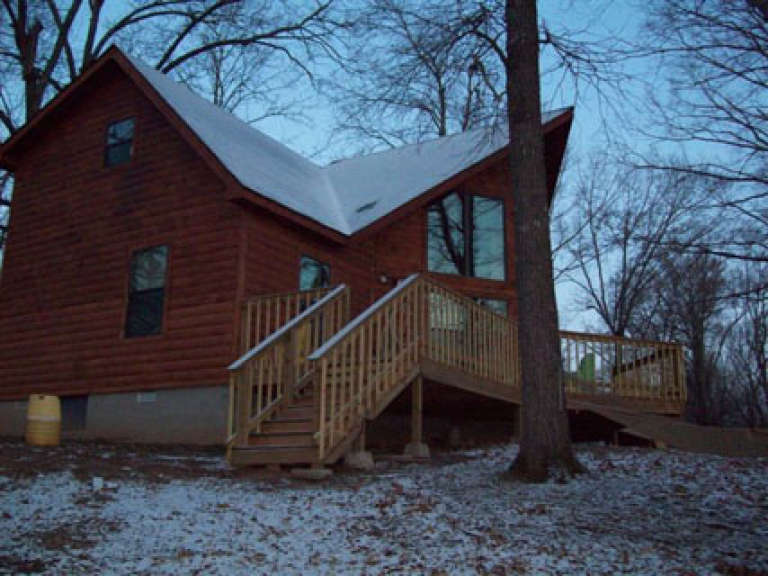 Cabin House Plan #035-00142 Elevation Photo