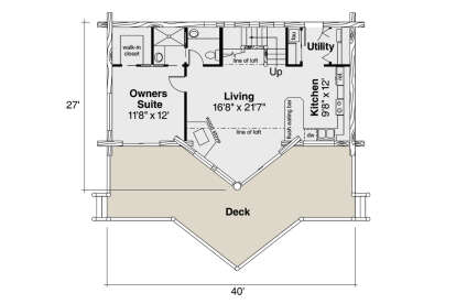 House Plan House Plan #793 Drawing 1
