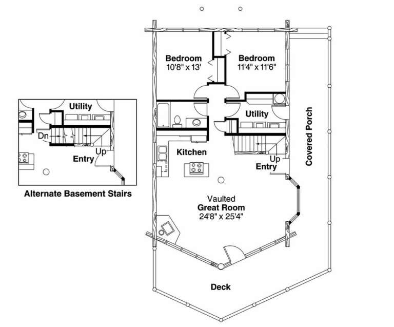 House Plan House Plan #795 Drawing 1