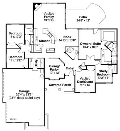 Floorplan for House Plan #035-00145