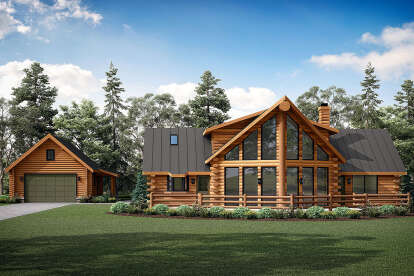 Vacation House Plan #035-00146 Elevation Photo