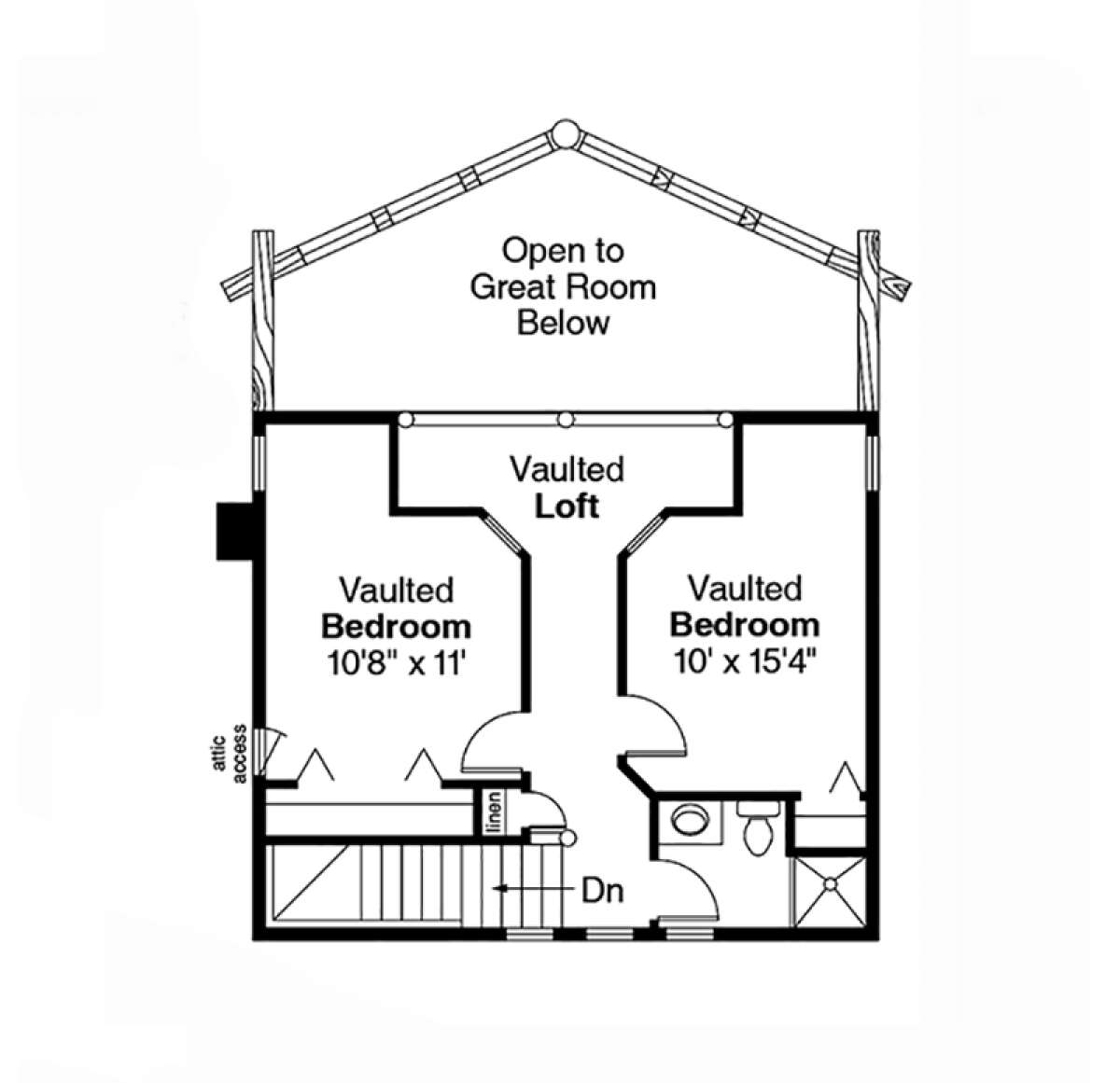 Second Floor for House Plan #035-00146