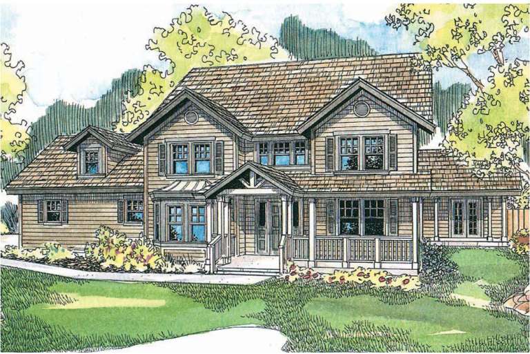 Country House Plan #035-00148 Elevation Photo