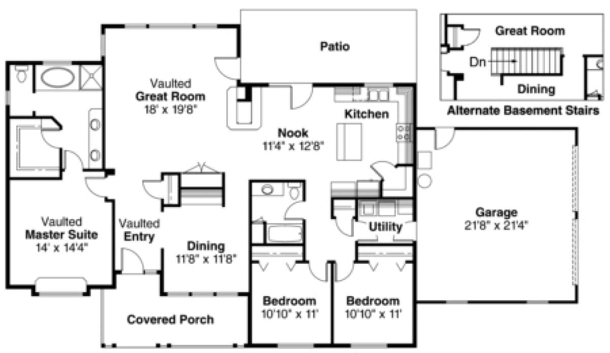 Floorplan for House Plan #035-00149