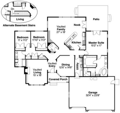Floorplan for House Plan #035-00150