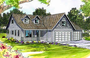 Craftsman House Plan #035-00151 Elevation Photo