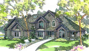 Traditional House Plan #035-00152 Elevation Photo