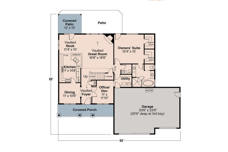 House Plan House Plan #805 Drawing 1