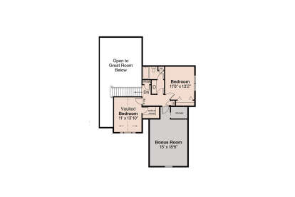 Second Floor for House Plan #035-00154