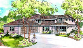 Mediterranean House Plan #035-00155 Elevation Photo