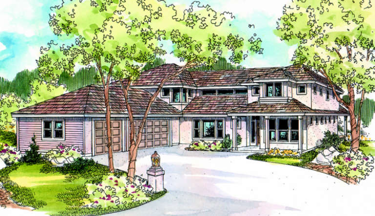 Mediterranean House Plan #035-00155 Elevation Photo