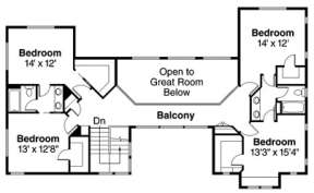 Floorplan 2 for House Plan #035-00155