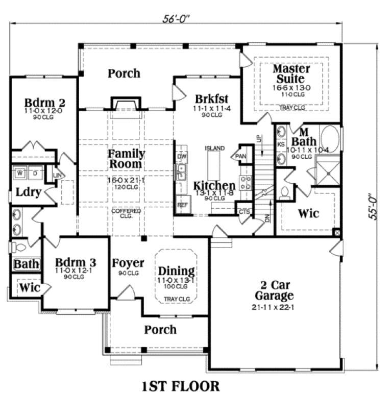 House Plan House Plan #81 Drawing 1