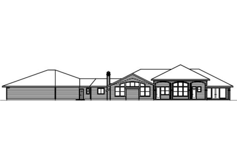 Ranch House Plan #035-00159 Elevation Photo