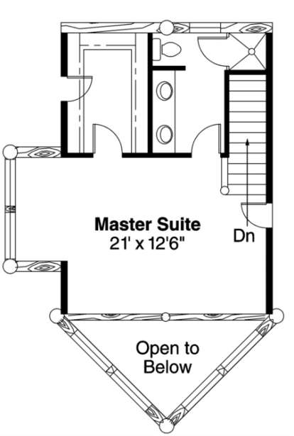 Second Floor for House Plan #035-00160