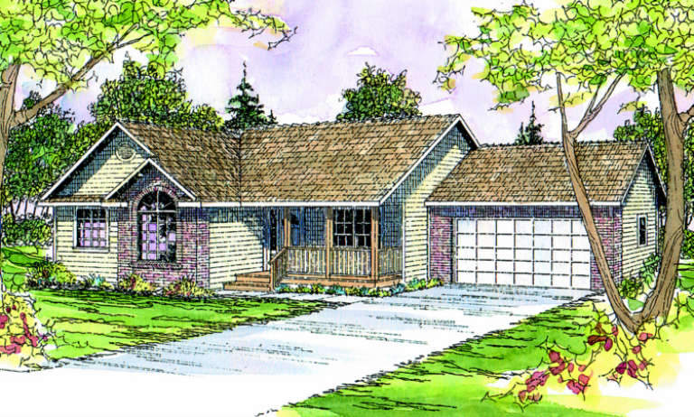 Traditional House Plan #035-00164 Elevation Photo