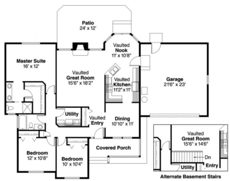 House Plan House Plan #815 Drawing 1