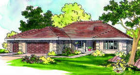 Ranch House Plan #035-00165 Elevation Photo