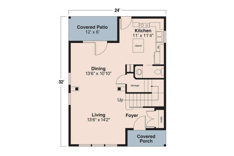 House Plan House Plan #818 Drawing 1