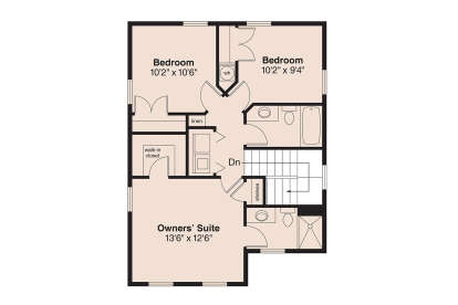 Second Floor for House Plan #035-00167