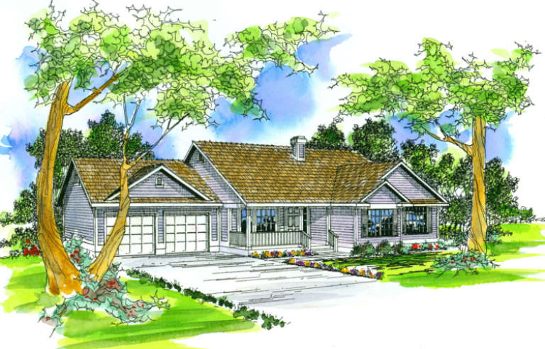 Traditional House Plan #035-00168 Elevation Photo