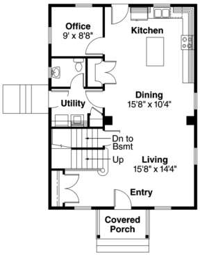 Floorplan 1 for House Plan #035-00169