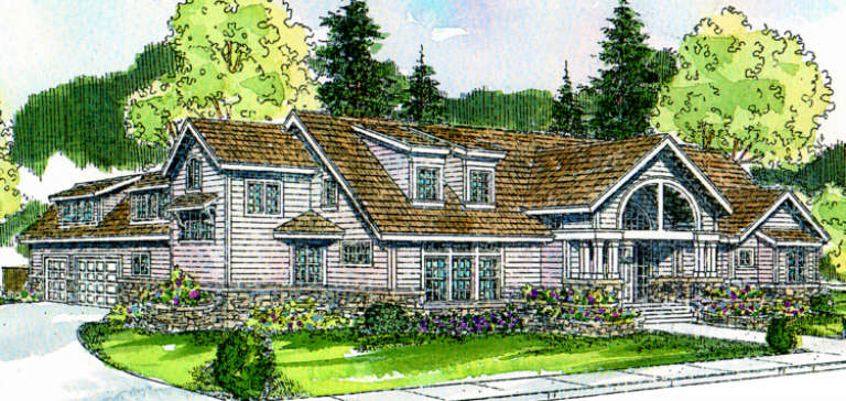Craftsman House Plan #035-00171 Elevation Photo