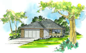 Traditional House Plan #035-00172 Elevation Photo