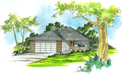 3 Bed, 2 Bath, 1632 Square Foot House Plan - #035-00172