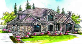 European House Plan #035-00175 Elevation Photo