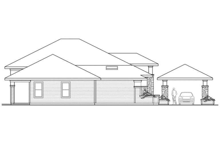Craftsman House Plan #035-00177 Elevation Photo