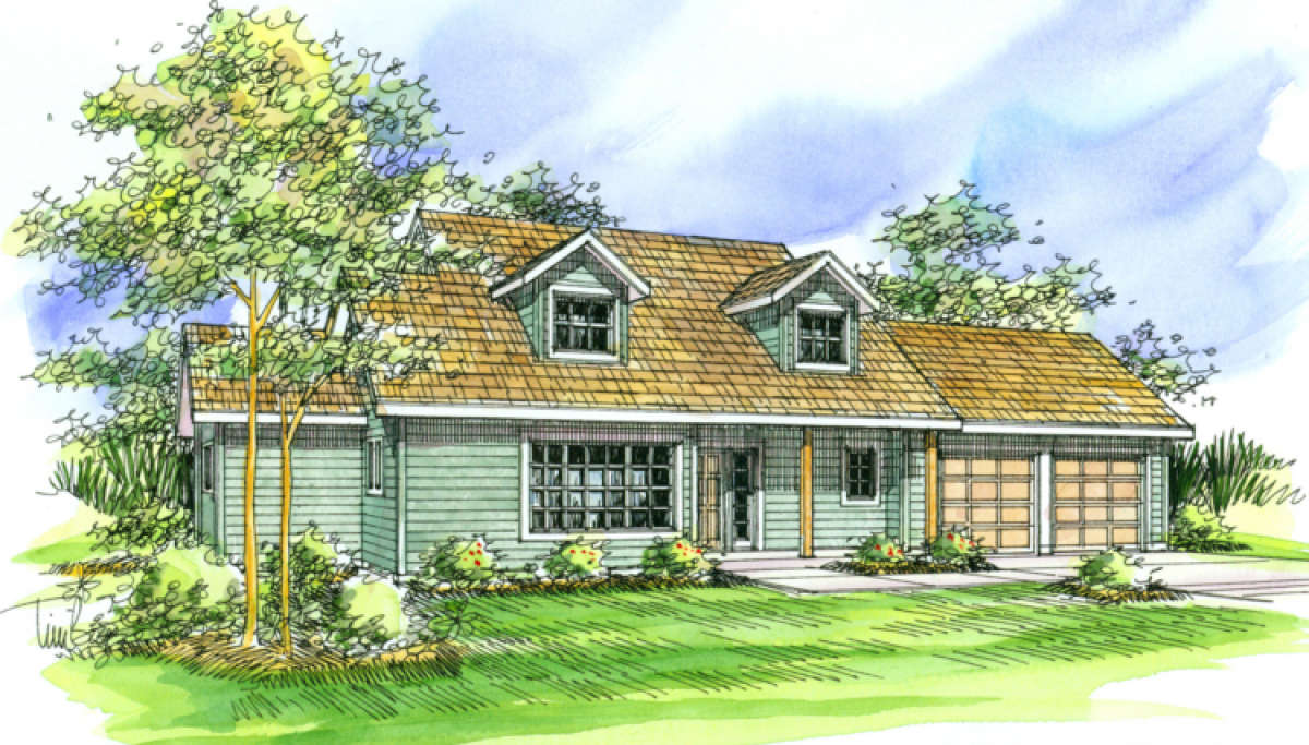 Country House Plan #035-00178 Elevation Photo