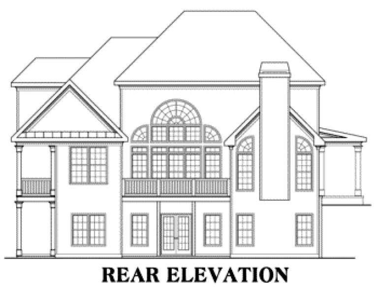Traditional House Plan #009-00066 Elevation Photo
