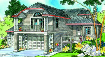 Cottage House Plan #035-00179 Elevation Photo