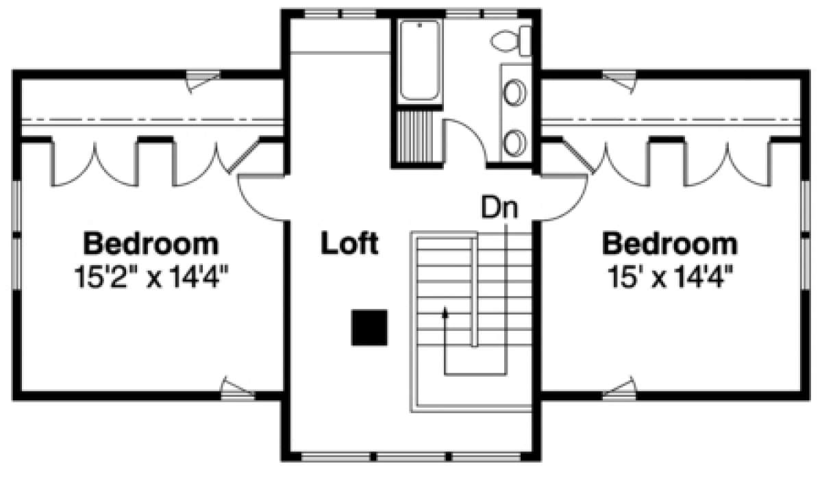 Floorplan 2 for House Plan #035-00180