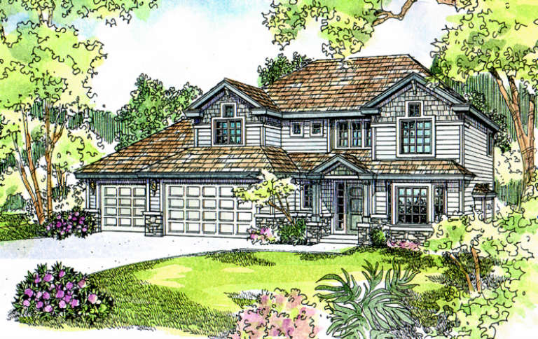 Traditional House Plan #035-00181 Elevation Photo