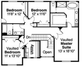 Floorplan 2 for House Plan #035-00181