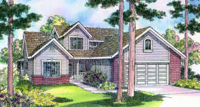 Country House Plan #035-00184 Elevation Photo