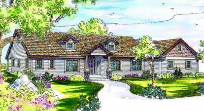 3 Bed, 2 Bath, 2778 Square Foot House Plan - #035-00186