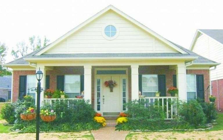 Narrow Lot House Plan #053-00892 Elevation Photo