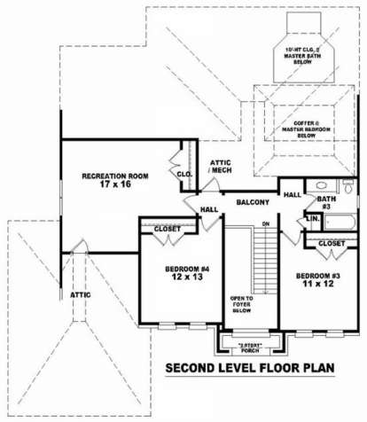 Floorplan 2 for House Plan #053-00893