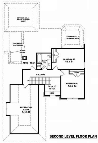 Floorplan 2 for House Plan #053-00899
