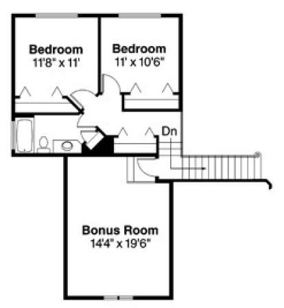 Second Floor for House Plan #035-00187