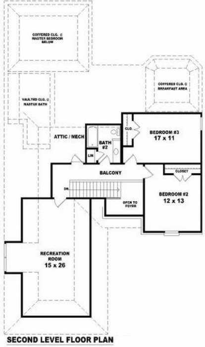 Floorplan 2 for House Plan #053-00900